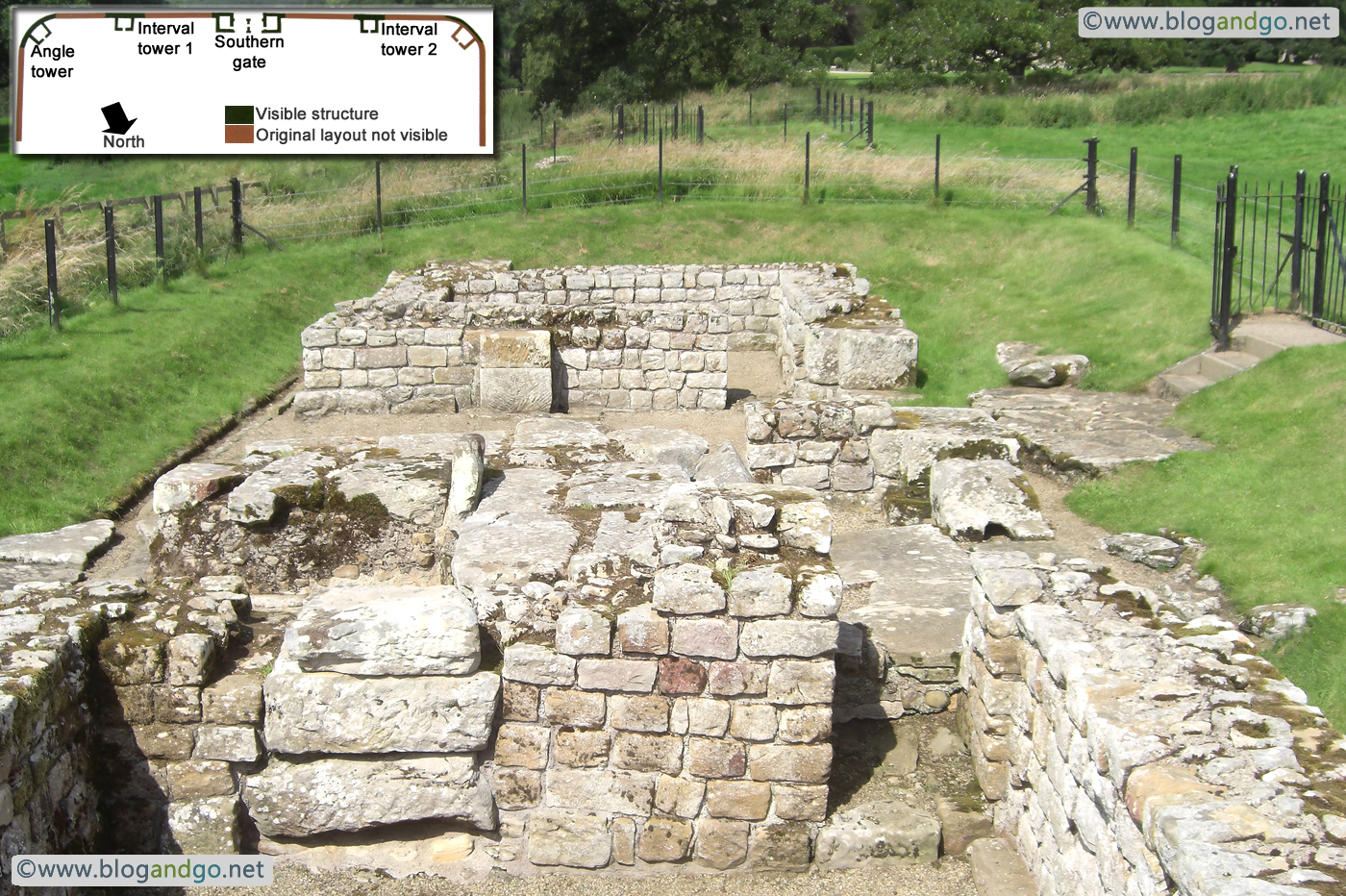 Hadrian's Wall Path - South Gate, Chesters Roman Fort